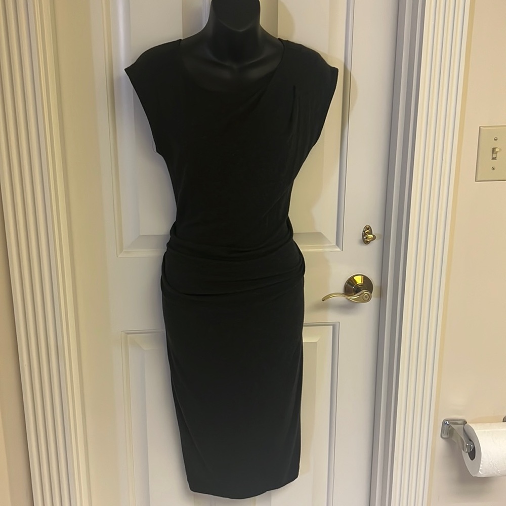 Donna Karen grey shift dress